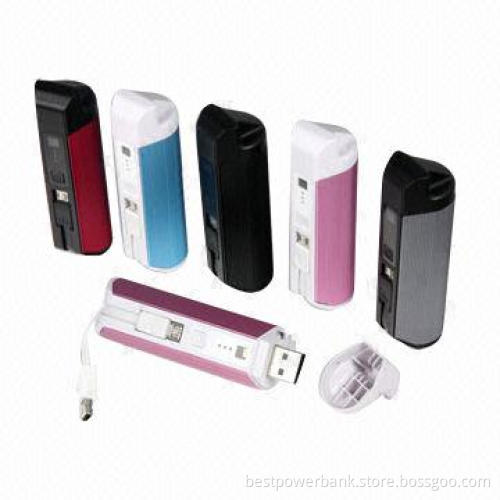 Hot-selling 3-in-1 Different Colors Power Banks with 2,200mAh Capacity Can Charge and Read Card